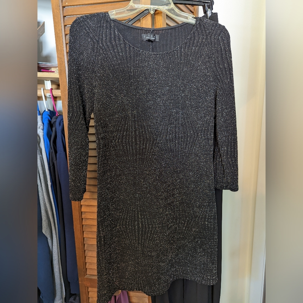 Trixie black dress silver sparkles